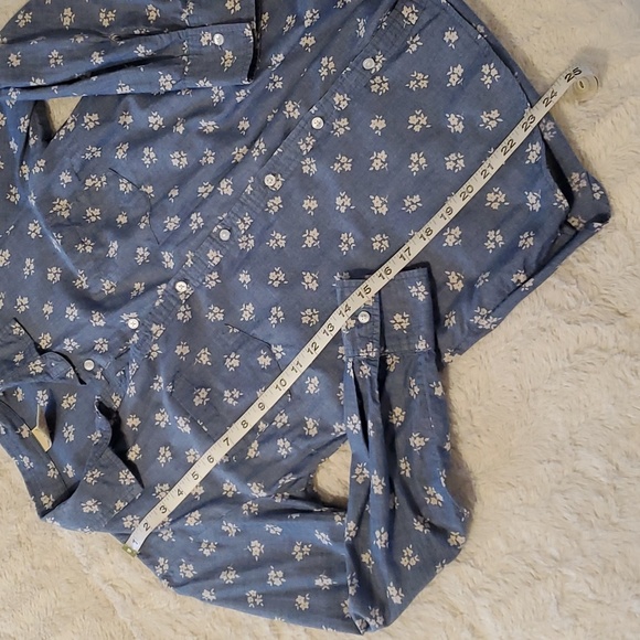 Faded Glory floral button down shirt - Picture 3 of 5